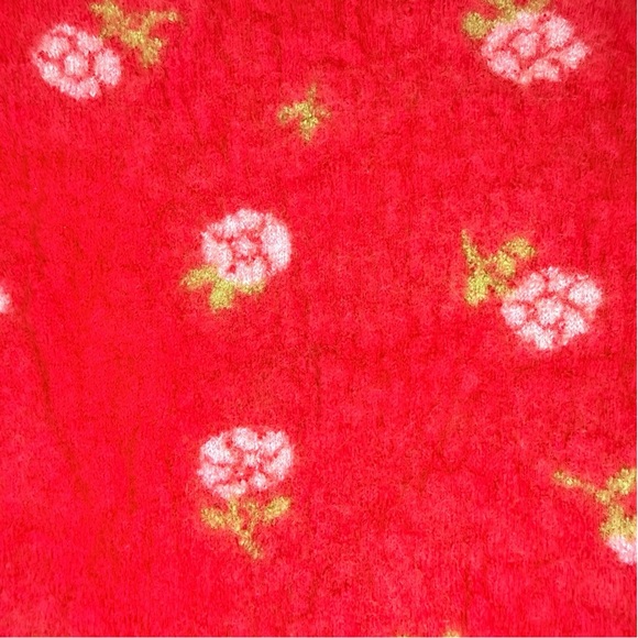La Casita de Wendy Red Floral Merino Wool Sweater Women’s Medium 100% Wool - Picture 4 of 9